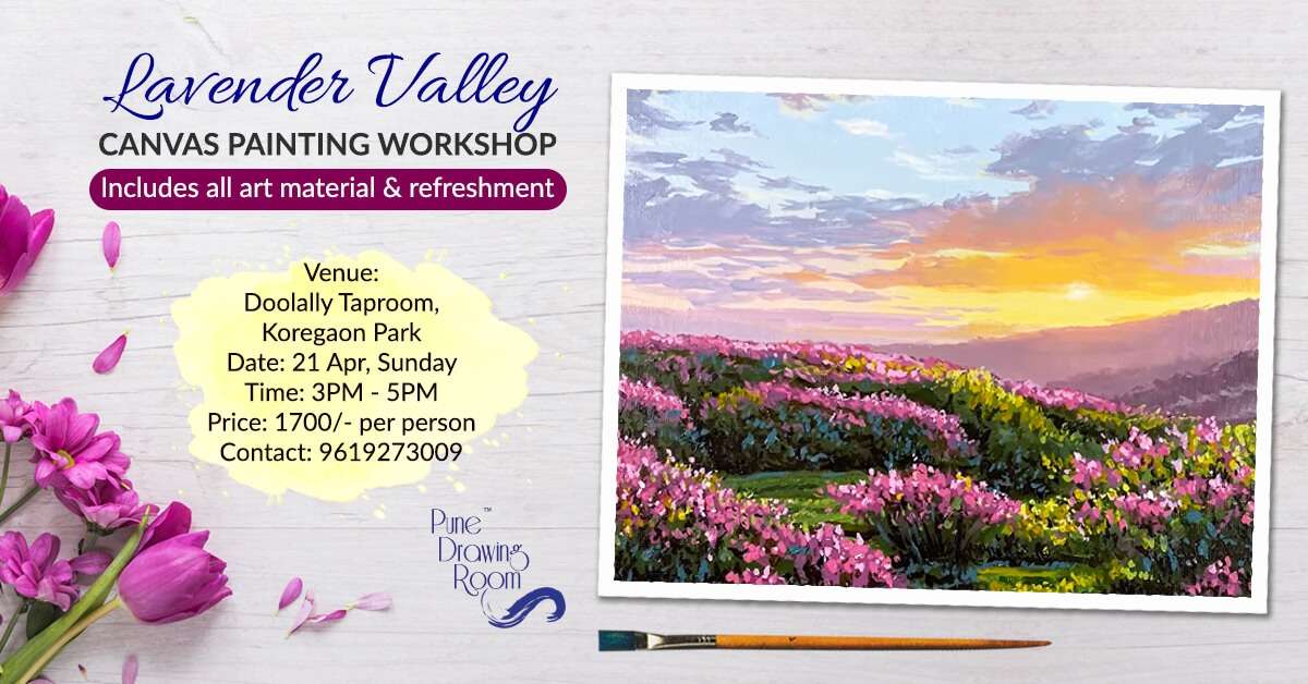 21 Apr Lavender Valley Canvas Painting Workshop