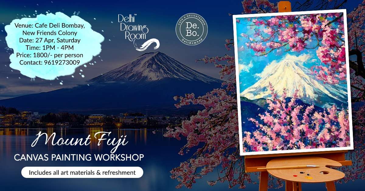 27 Apr Mount Fuji Canvas Painting Workshop